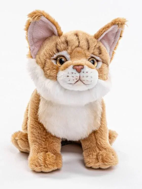 Plyšová kočka se lví hřívou 30 cm - ECO - FRIENDLY