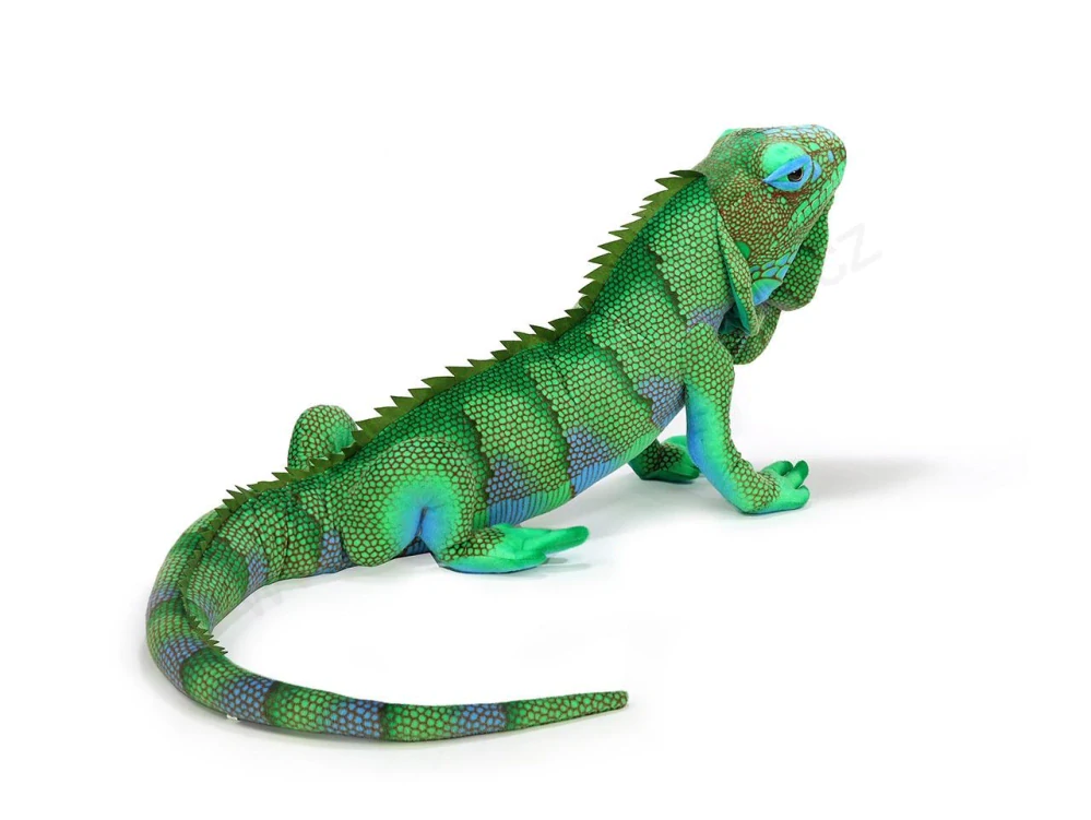 Plyšový leguán modravý 193 cm