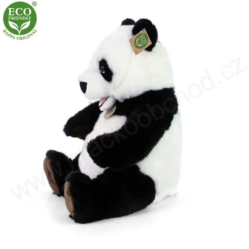 Plyšová panda sedící 33 cm ECO-FRIENDLY