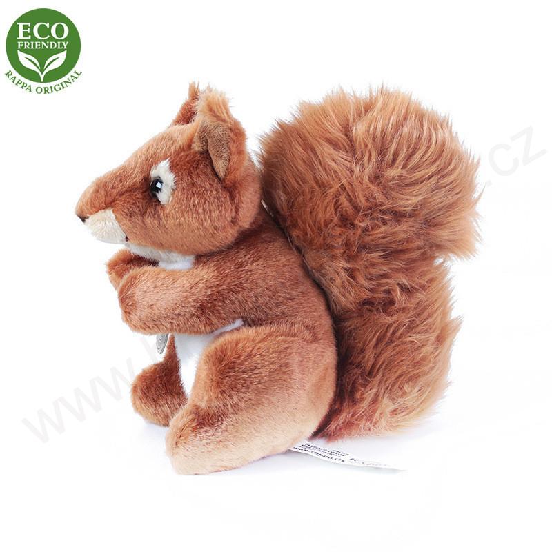 Plyšová veverka sedící 18 cm ECO-FRIENDLY