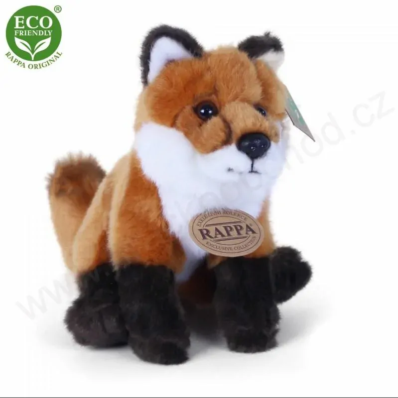 Plyšová liška sedící 18 cm ECO-FRIENDLY