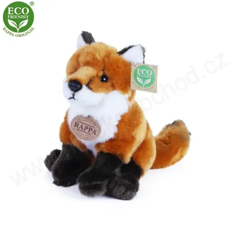 Plyšová liška sedící 21 cm ECO-FRIENDLY