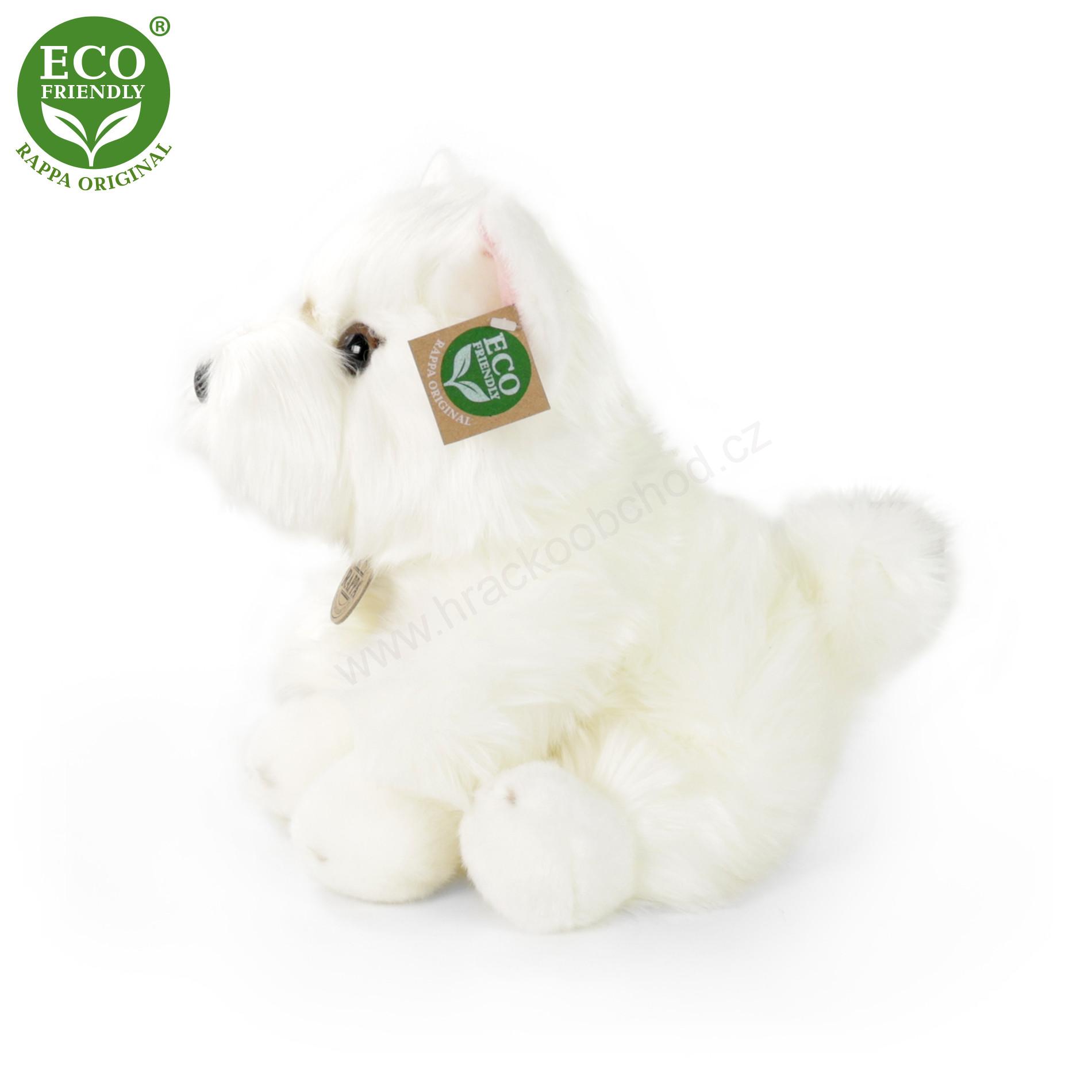 Plyšový pes westík sedící 30 cm ECO-FRIENDLY