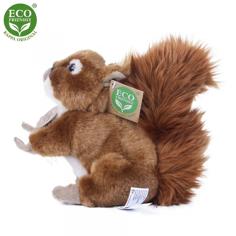 Plyšová veverka 17 cm ECO-FRIENDLY