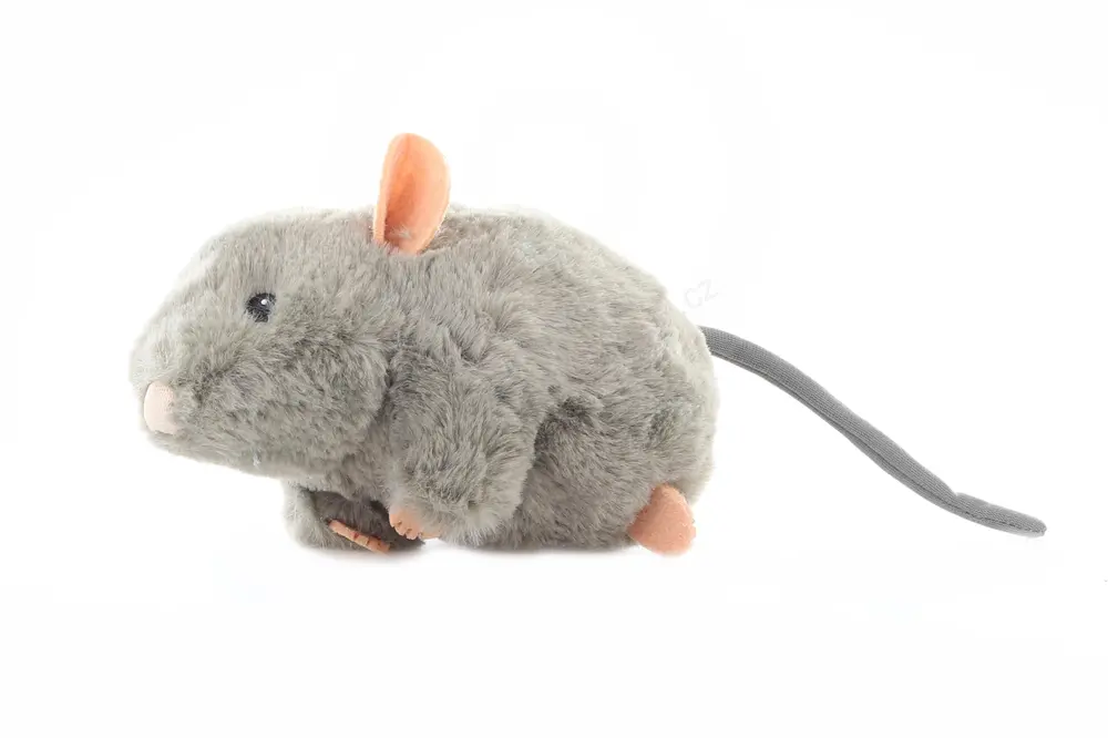 Plyšová Myš šedá 17 cm