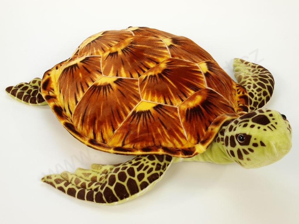 Plyšová želva hnědá 34 cm