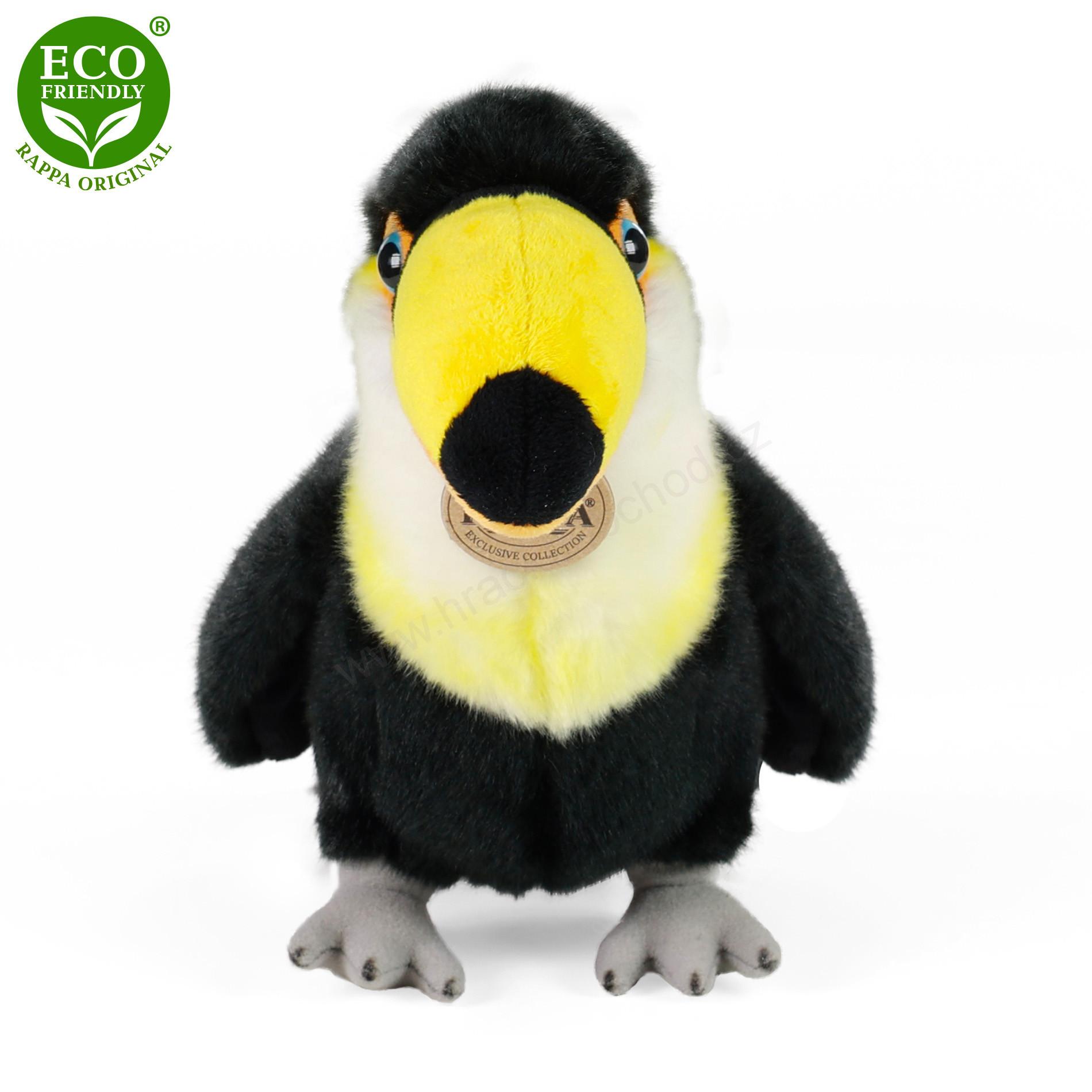 Plyšový pták tukan 23 cm ECO-FRIENDLY