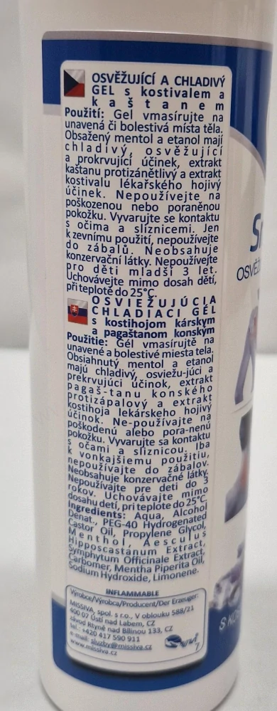 SNĚHURKA chladivá - bylinný masážní gel 