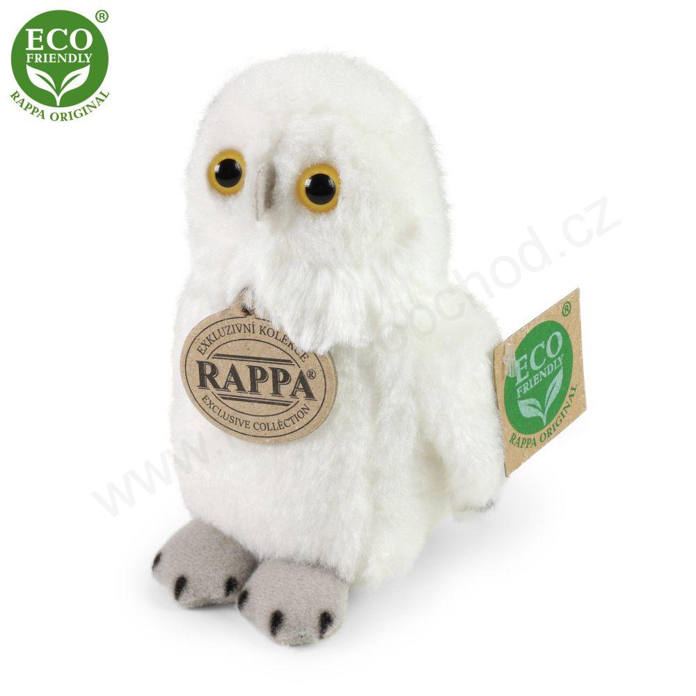 Plyšová sova sněžná 13 cm ECO-FRIENDLY