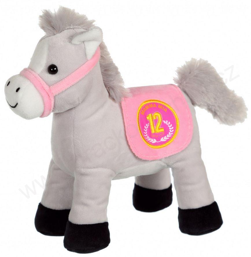 Plyšový koník zvukový 22 cm