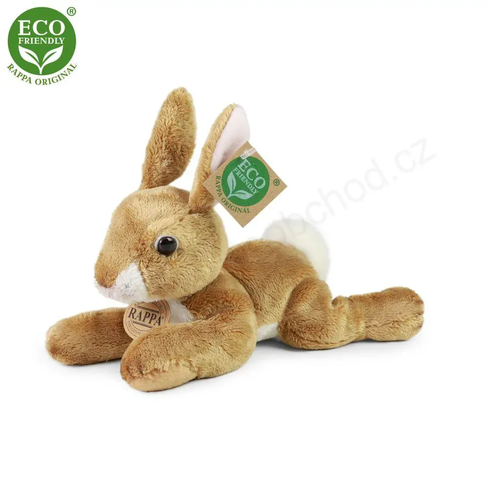 Plyšový KRÁLÍK ležící 18 cm ECO-FRIENDLY