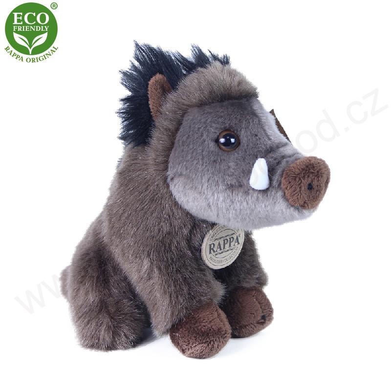 Plyšové prase divoké / divočák sedící 18 cm ECO-FRIENDLY