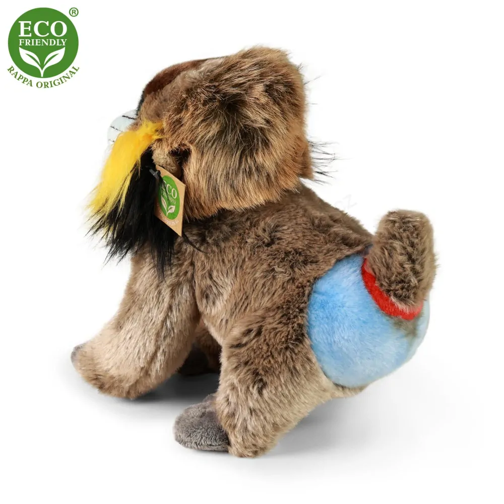Plyšová opice mandril 28 cm ECO-FRIENDLY