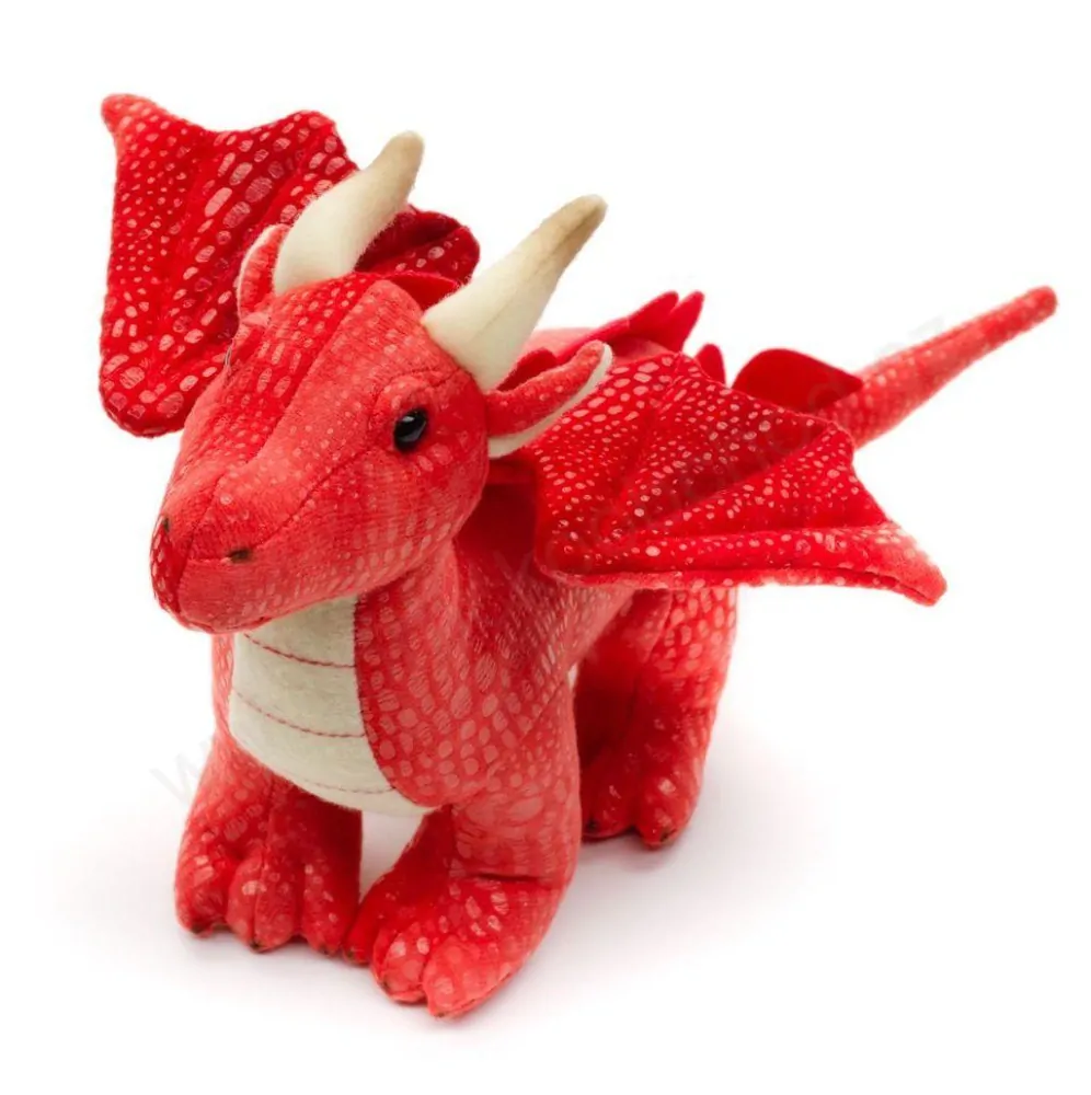 Plyšový drak červený 20 cm ECO-FRIENDLY