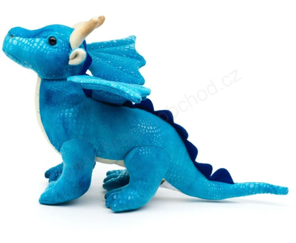 Plyšový drak modrý 20 cm ECO-FRIENDLY