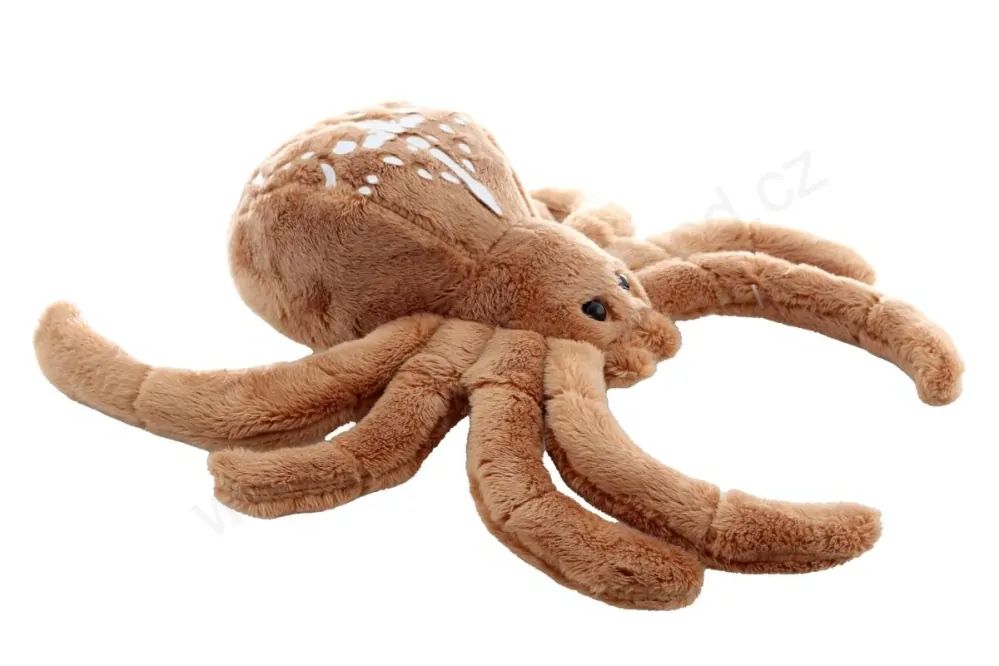 Plyš pavouk Křižák obecný, hnědý 25 cm
