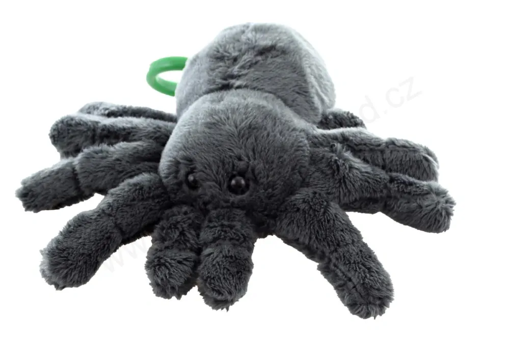 Plyš Pavouk tarantule klíčenka / přívěšek