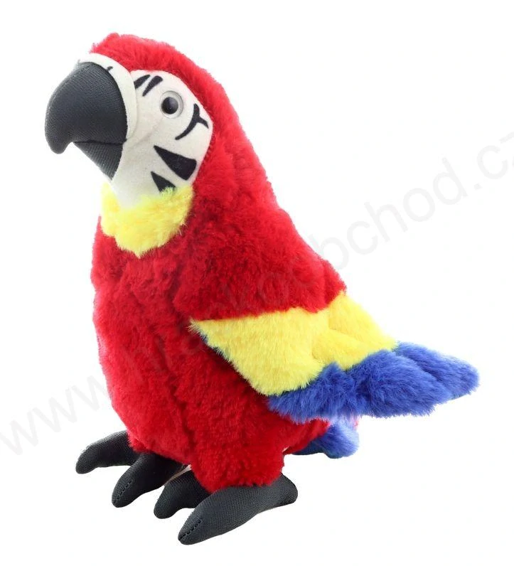 Plyš Papoušek Ara 2 barvy 23 cm