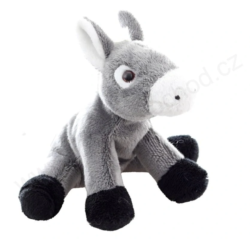 Plyšový osel sedící 15 cm