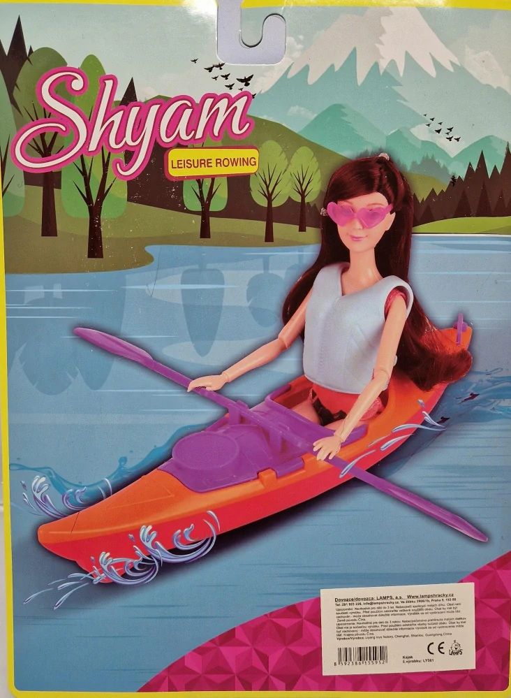 Kajak pro panenku typu Barbie