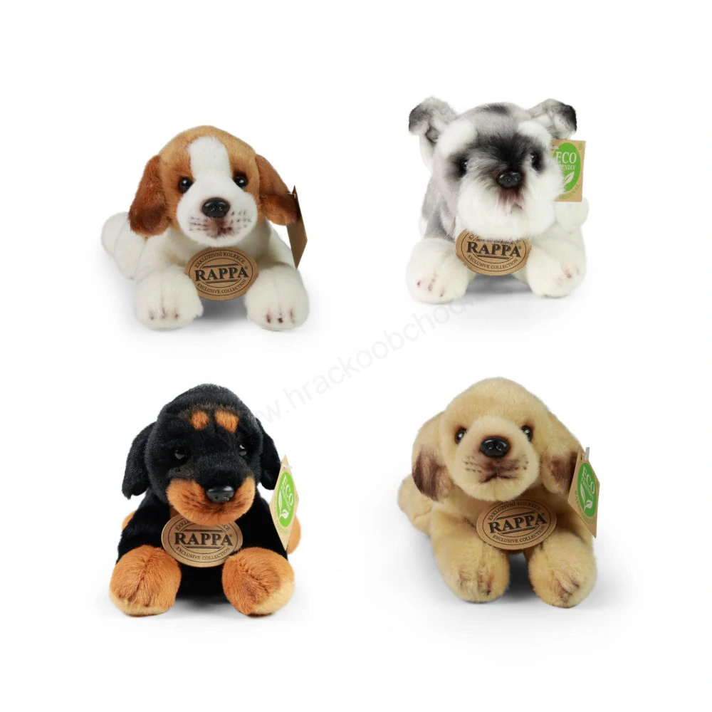 Plyšový pes Retrívr 14 cm, ležící