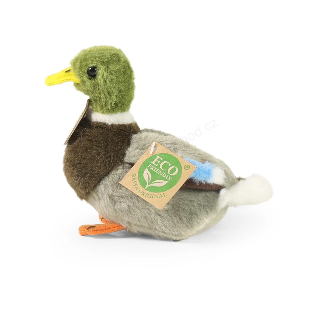 Plyšová kachna / kačer 13 cm ECO-FRIENDLY