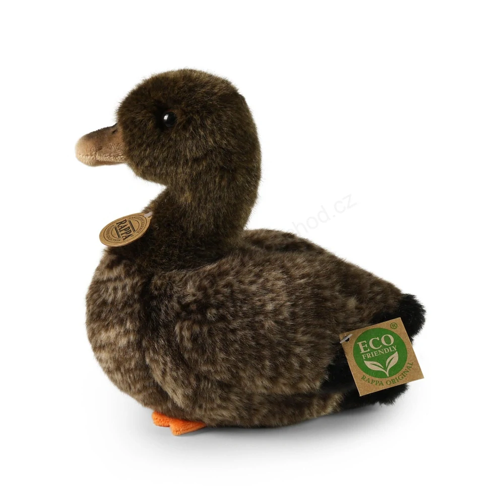 Plyšová kachna 23 cm, hnědá, ECO-FRIENDLY