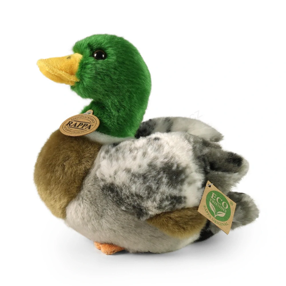 Plyšová kachna / kačer 20 cm, ECO-FRIENDLY