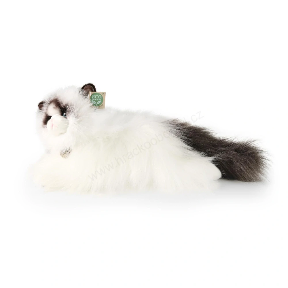 Plyšová kočka ragdoll ležící 35 cm ECO-FRIENDLY-FRIENDLY