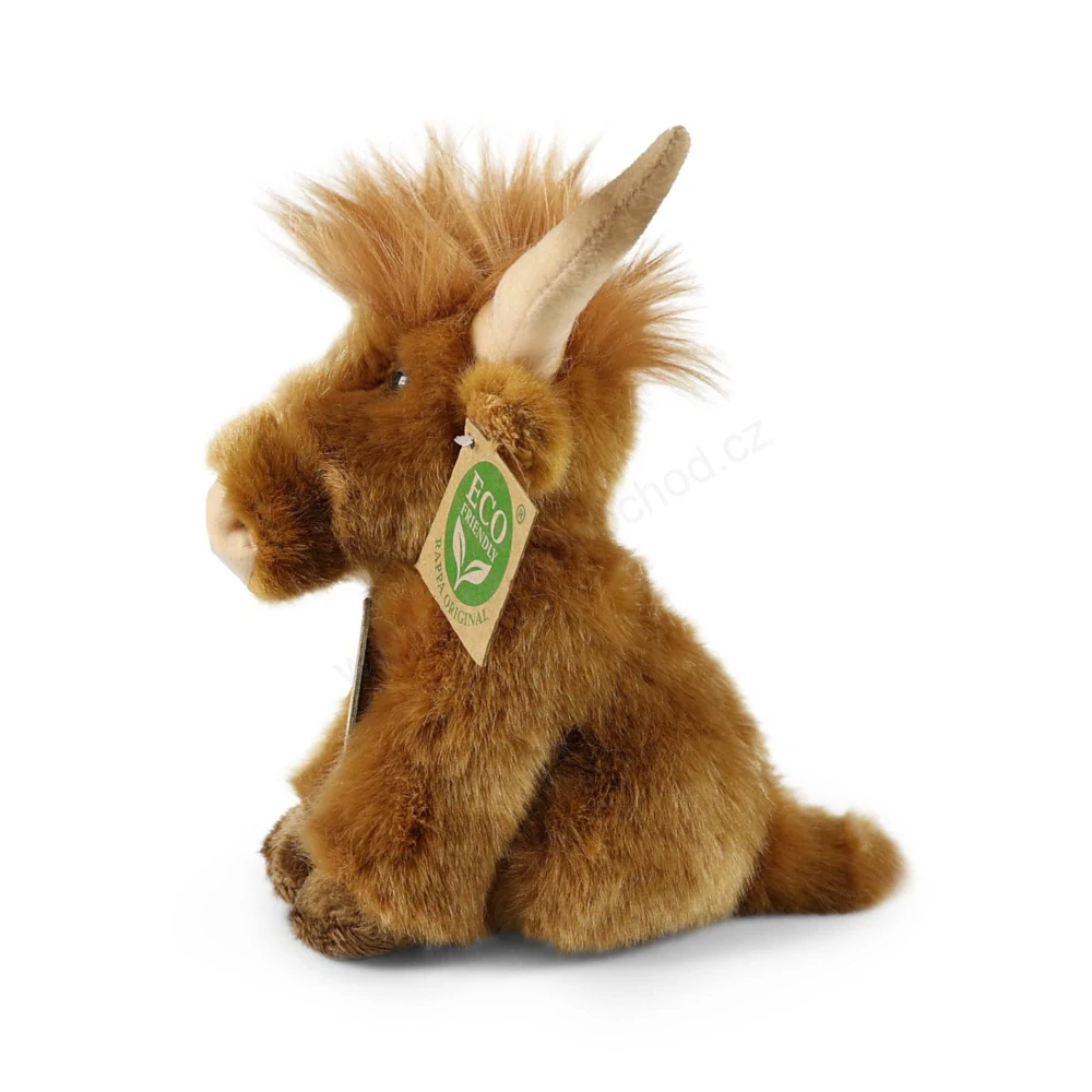 Plyšová kráva / skotský náhorní skot 16 cm ECO-FRIENDLY