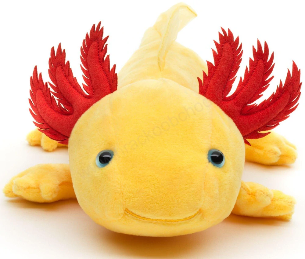 Plyšový Axolotl žlutý 32 cm