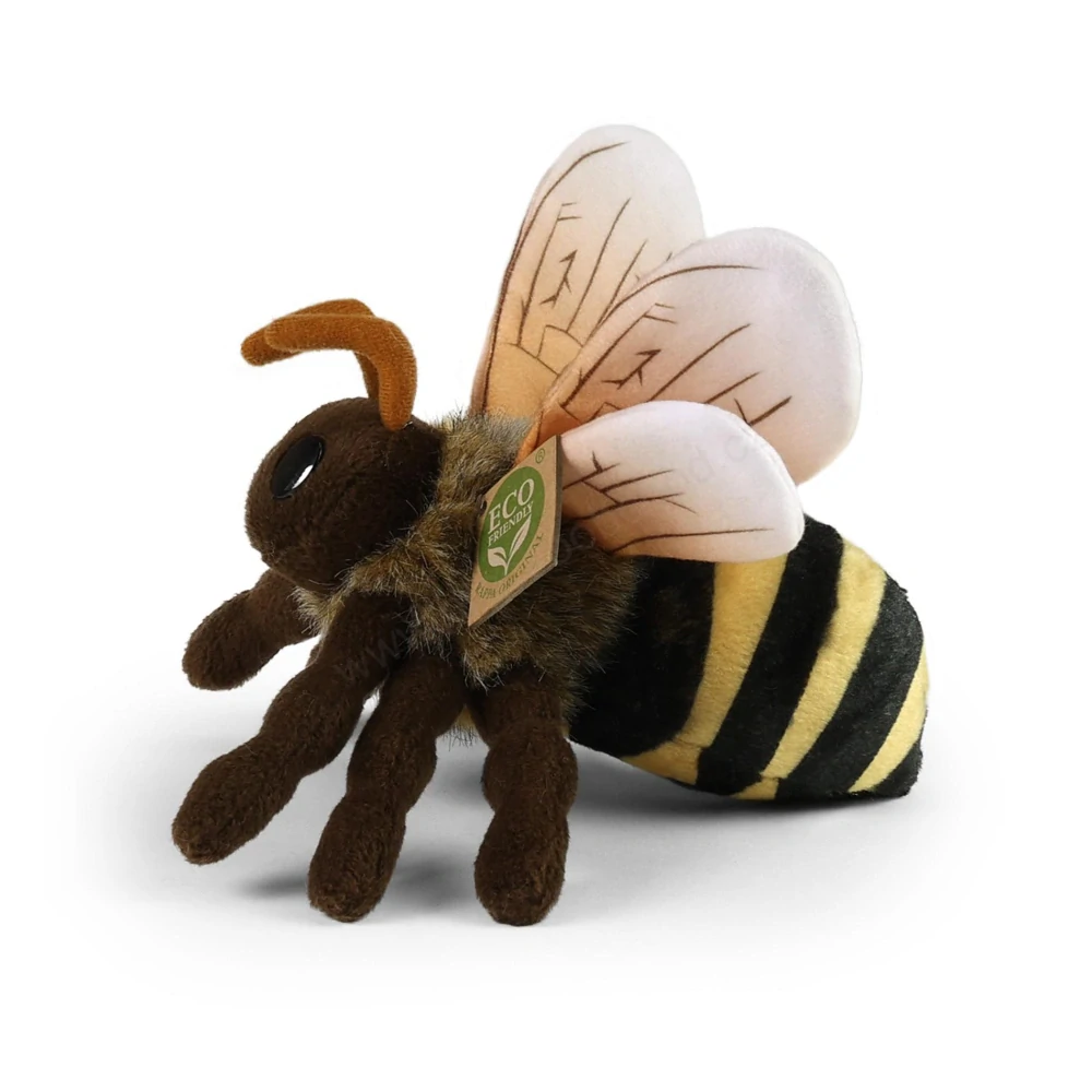 Plyšová včela 18 cm ECO-FRIENDLY