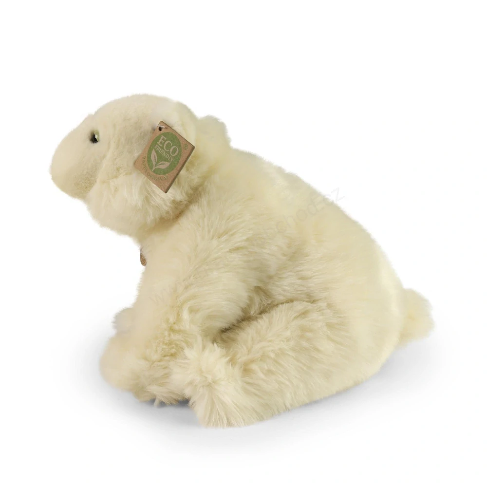 Plyšový lední medvěd sedící 30 cm ECO-FRIENDLY