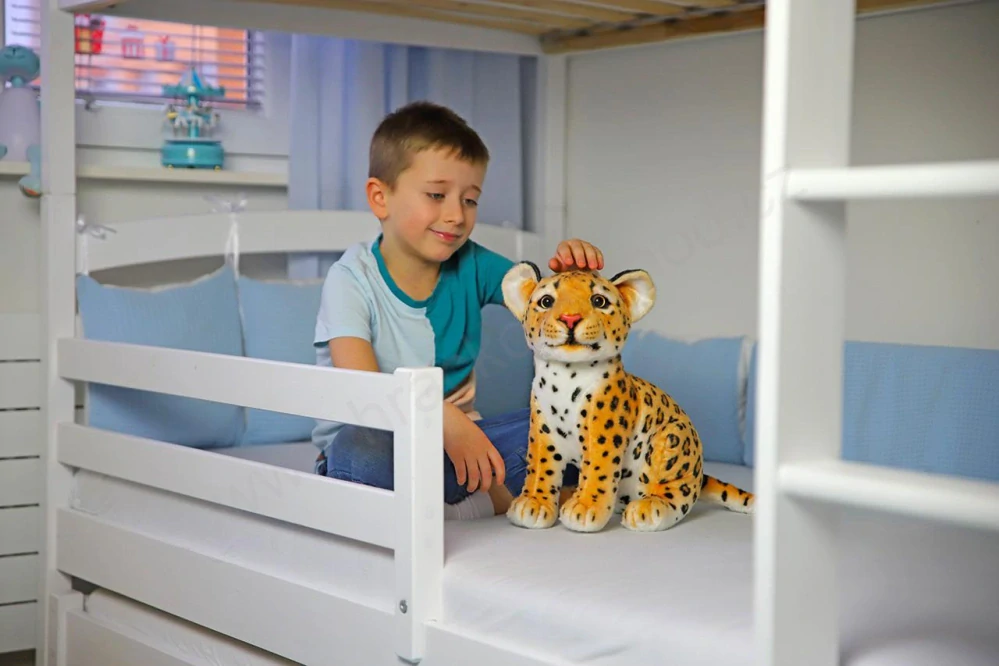 Plyšový leopard sedící 34 cm extra jemný