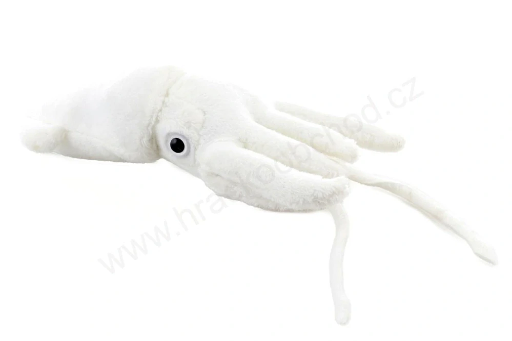 Plyšová OLIHEŇ bílá 25 cm