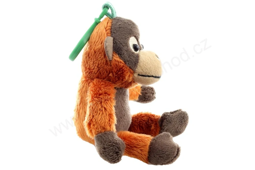 Plyšová opice ORANGUTAN přívěšek / klíčenka