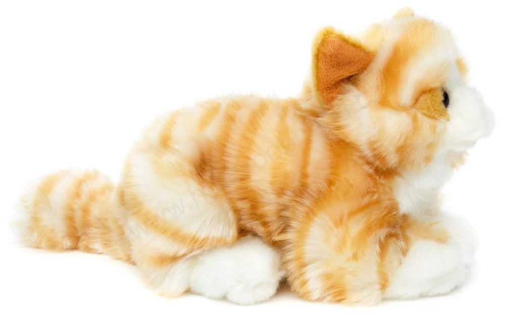 Plyšová Kočka zrzavá mourovatá ležící 20 cm Eco-friendly