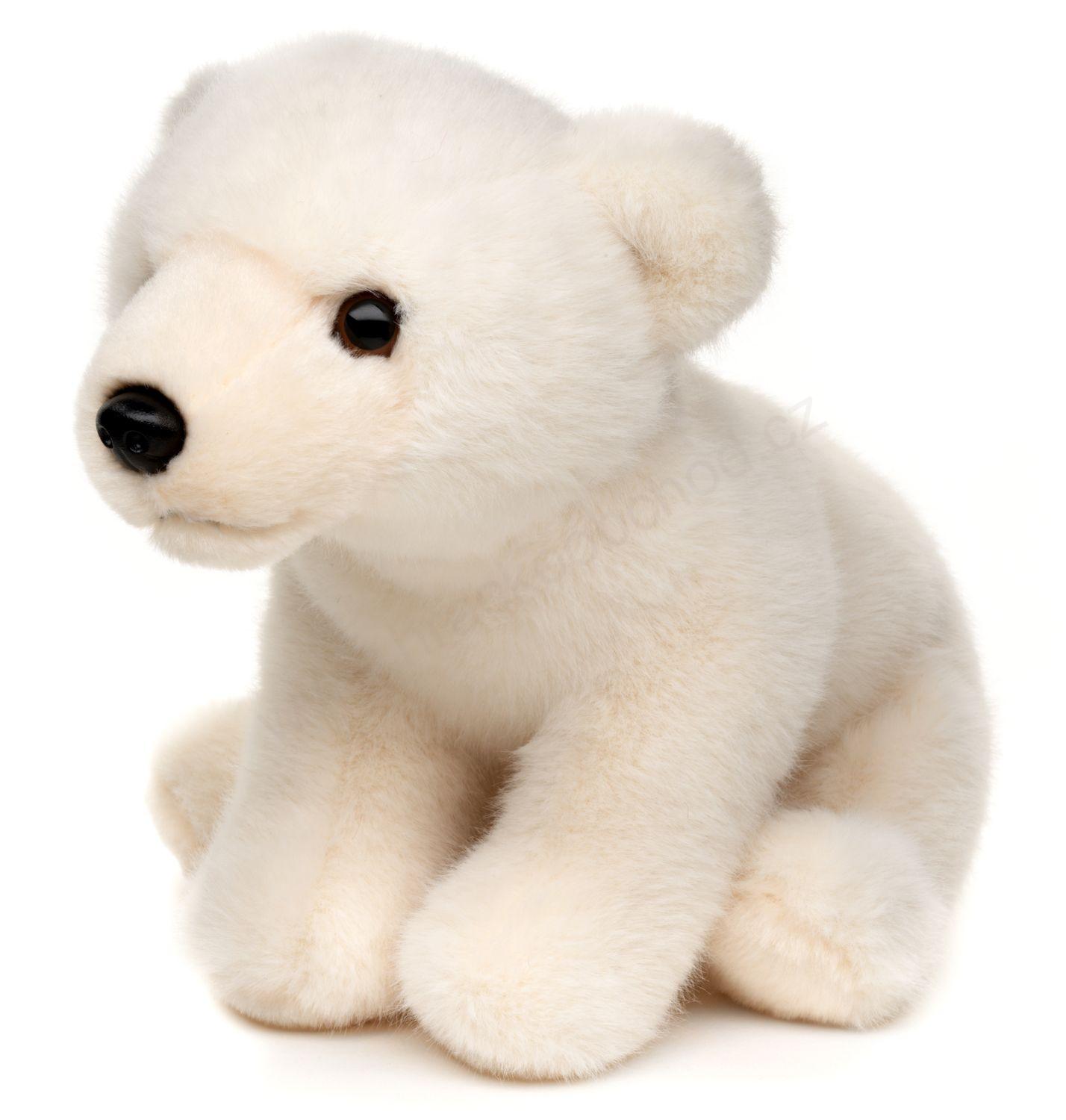 Plyšový lední medvěd sedící, 19 cm