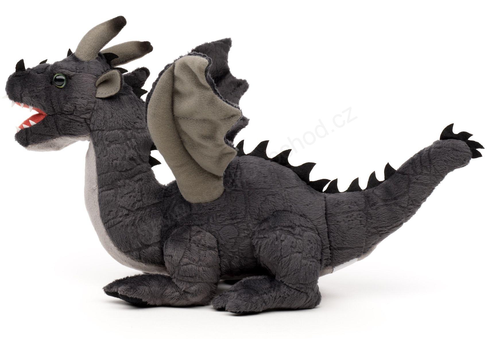 Plyšový Drak černý 35 cm Eco-friendly