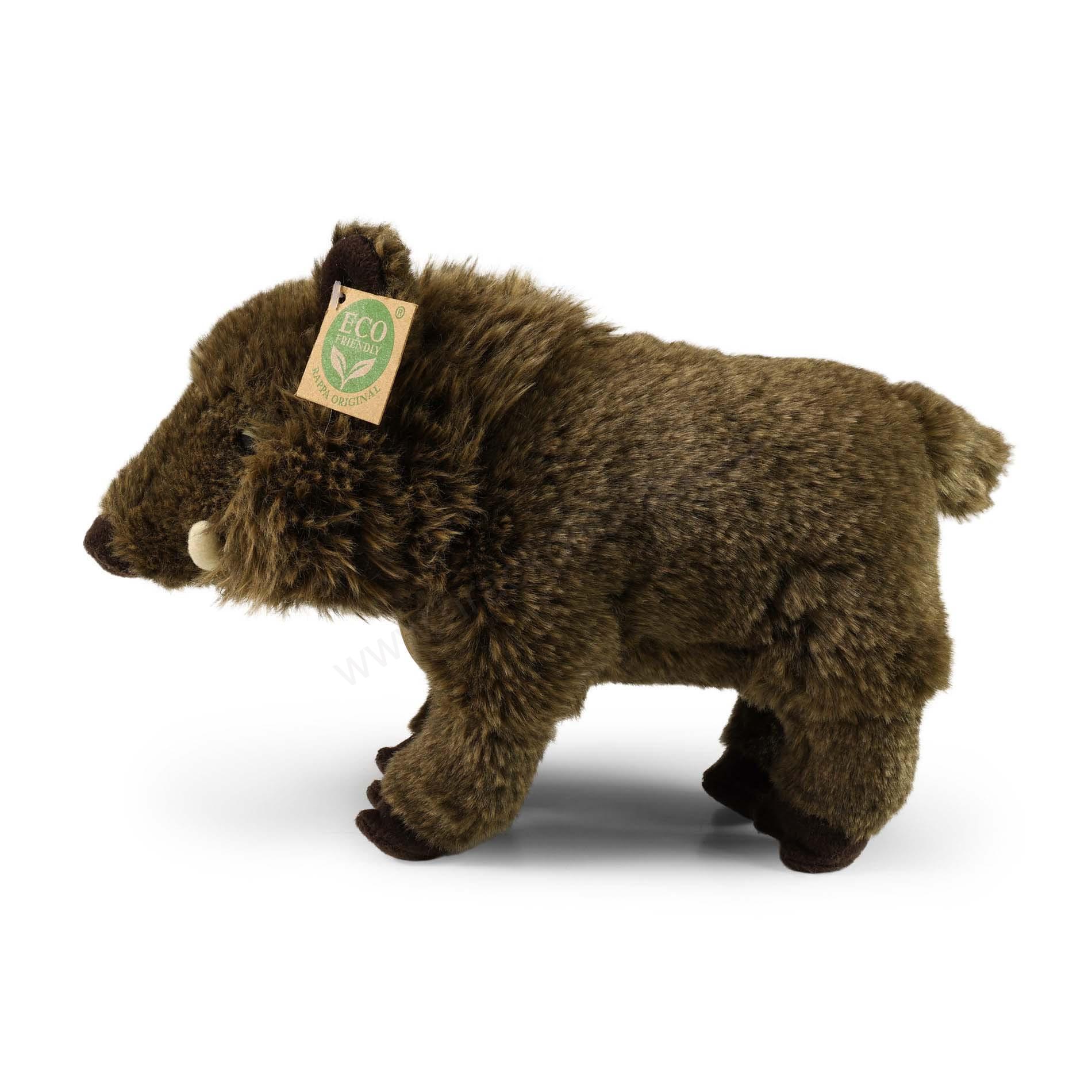Plyšové prase divoké, divočák stojící 28 cm ECO-FRIENDLY