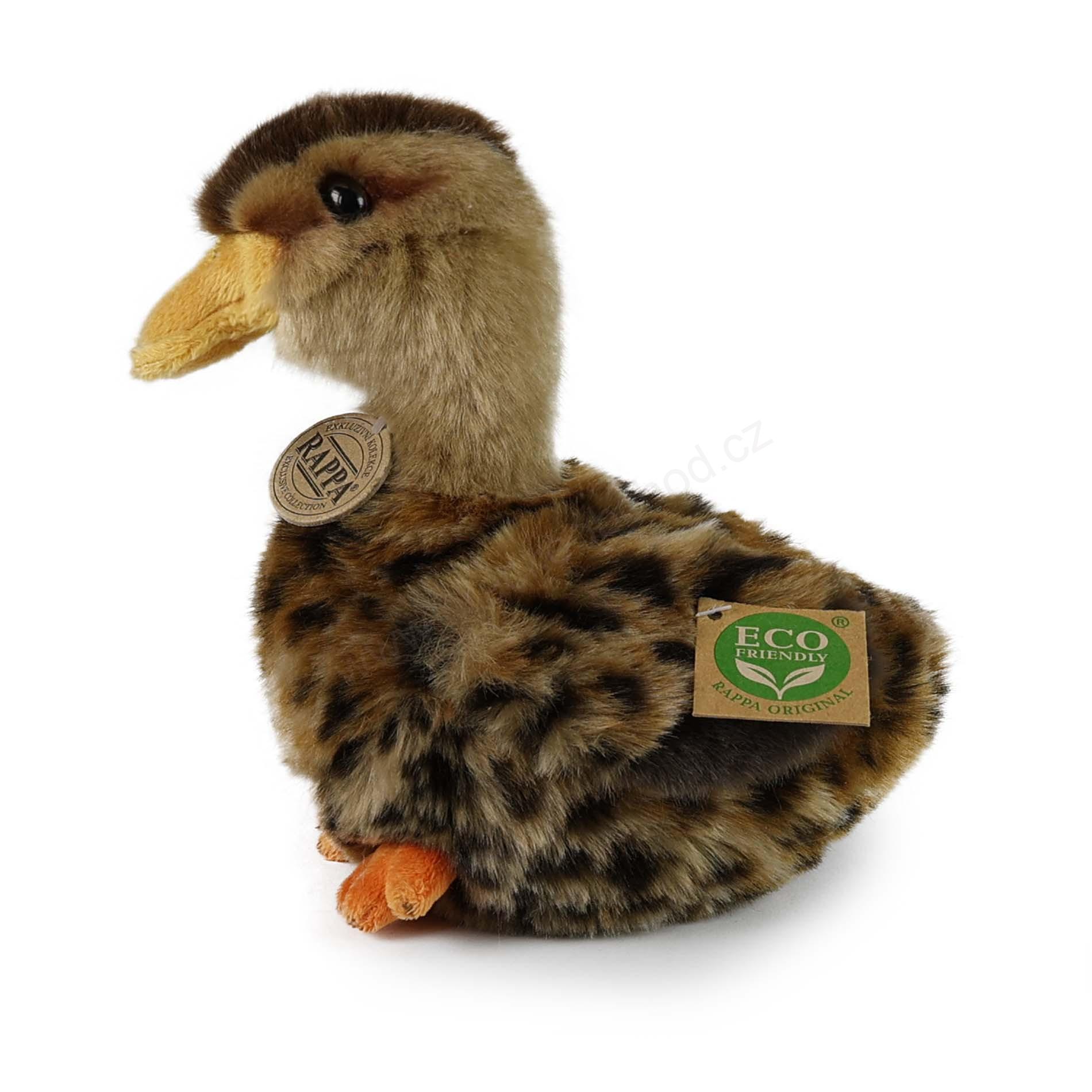 Plyšová kachna hnědá 19 cm ECO-FRIENDLY