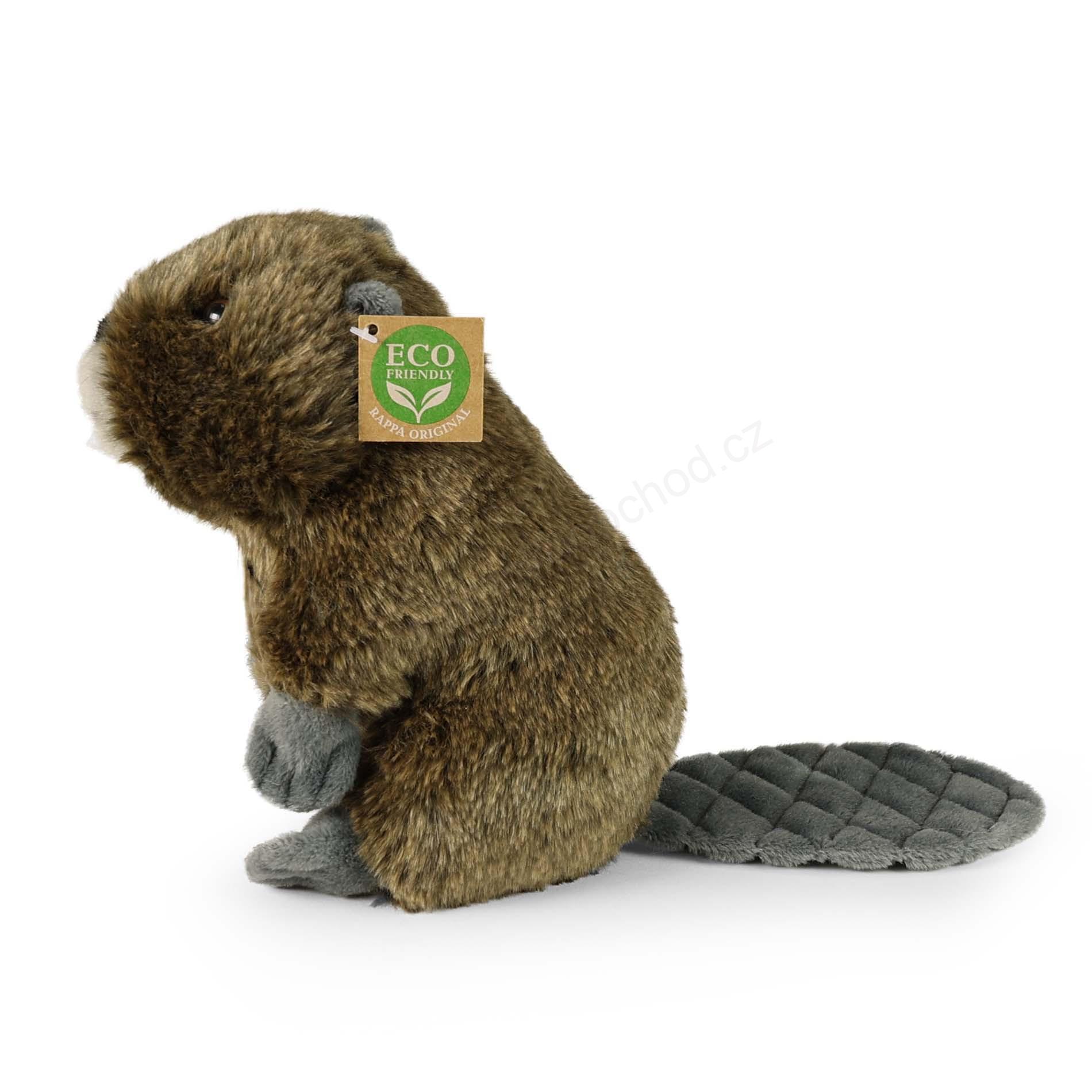 Plyšový bobr sedící 22 cm ECO-FRIENDLY