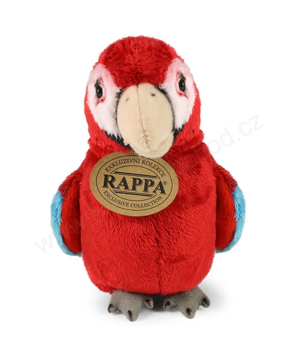 Plyšový papoušek červený 15 cm ECO-FRIENDLY