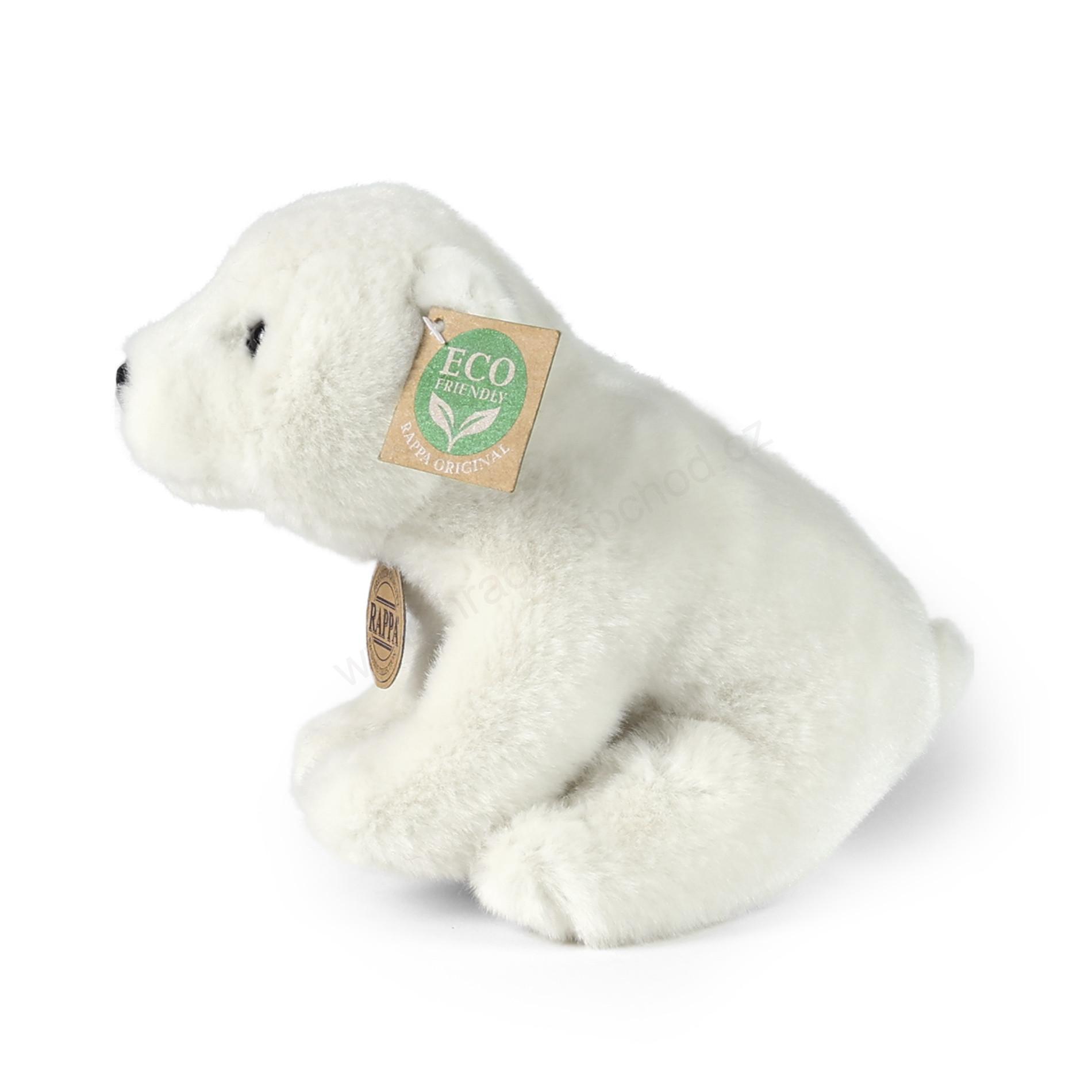 Plyšový lední medvěd sedící 20 cm ECO-FRIENDLY