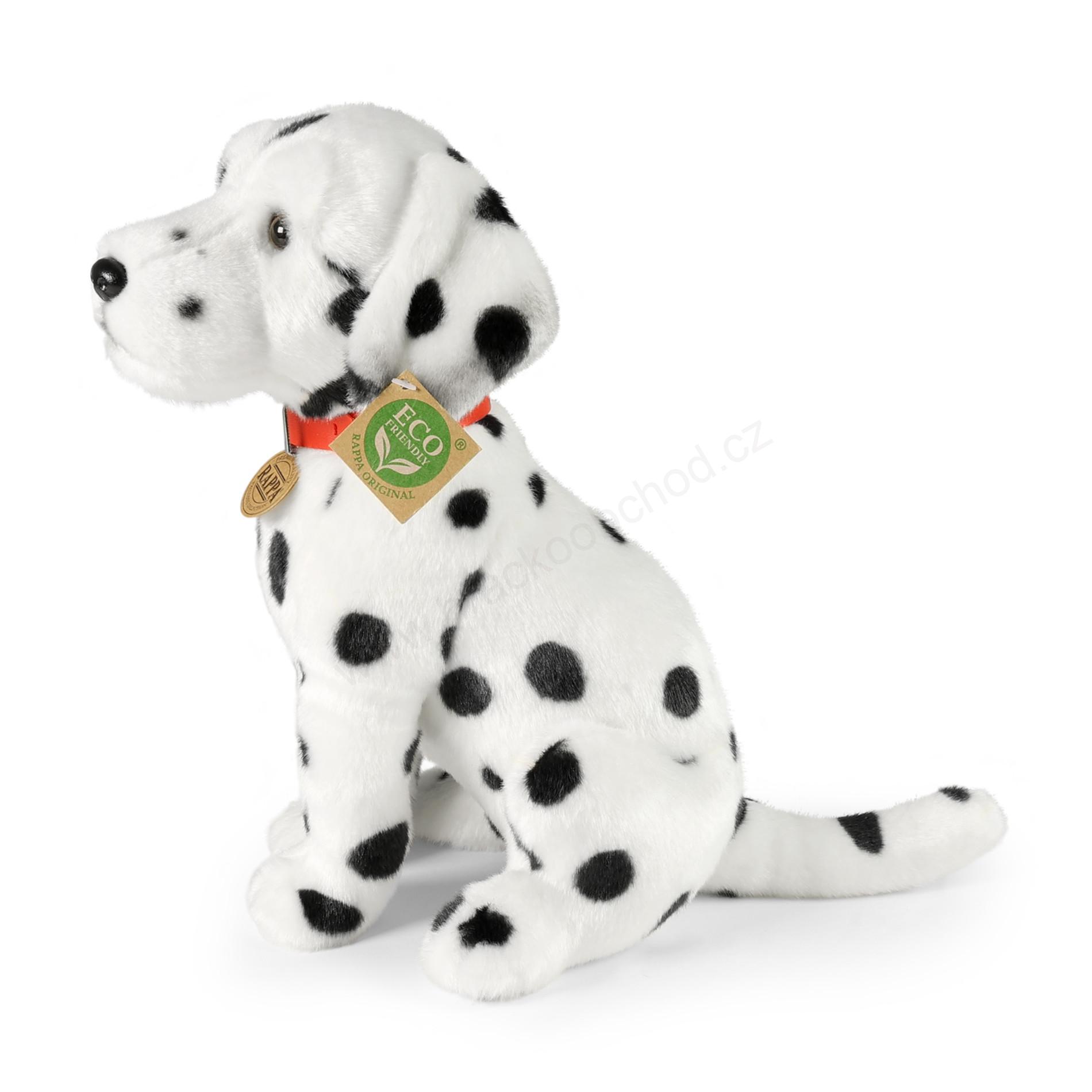 Plyšový pes dalmatin sedící 30 cm ECO-FRIENDLY