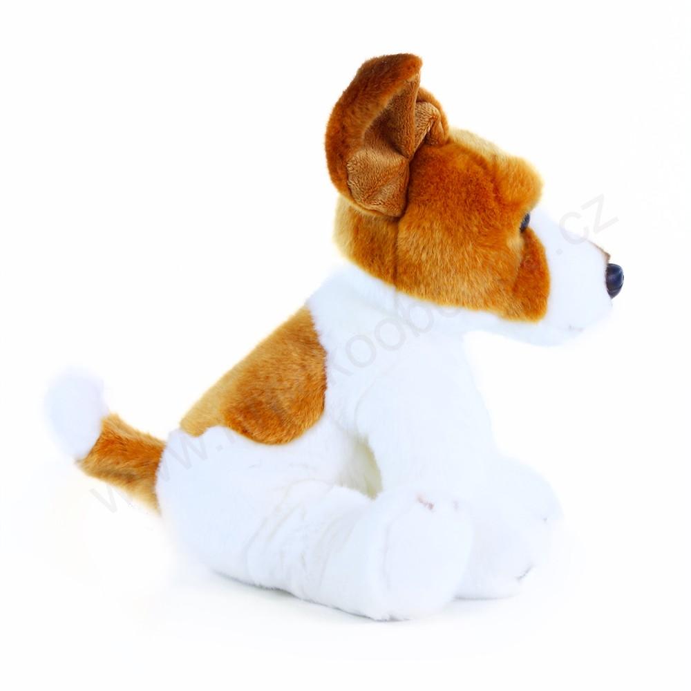 Plyšový pes jack russell sedící 30 cm ECO-FRIENDLY