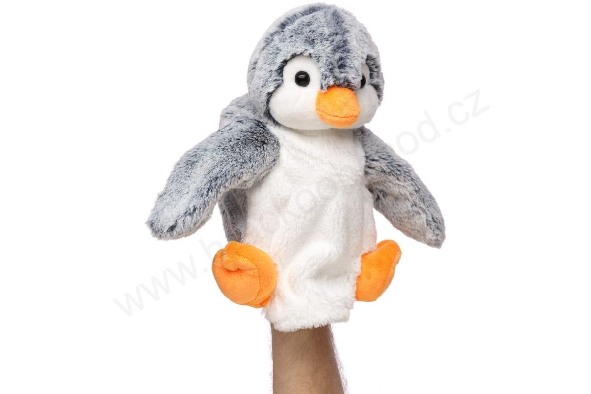 Plyšový tučňák maňásek 24 cm ECO-FRIENDLY