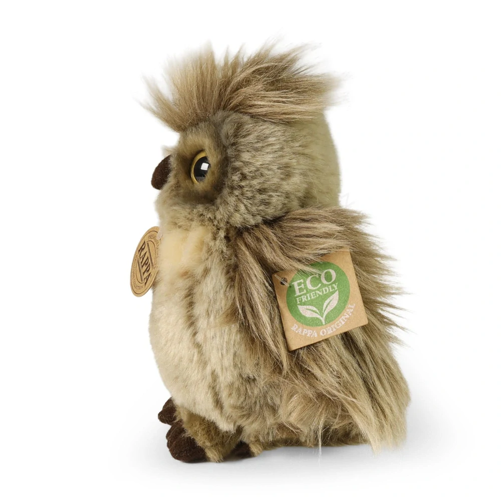 Plyšová sova / výr virginský 18 cm ECO-FRIENDLY