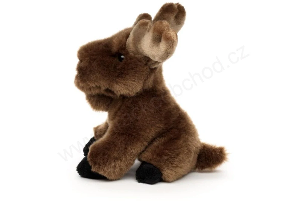 Plyšový los realistický sedící 20 cm – Uni-Toys Eco-Friendly