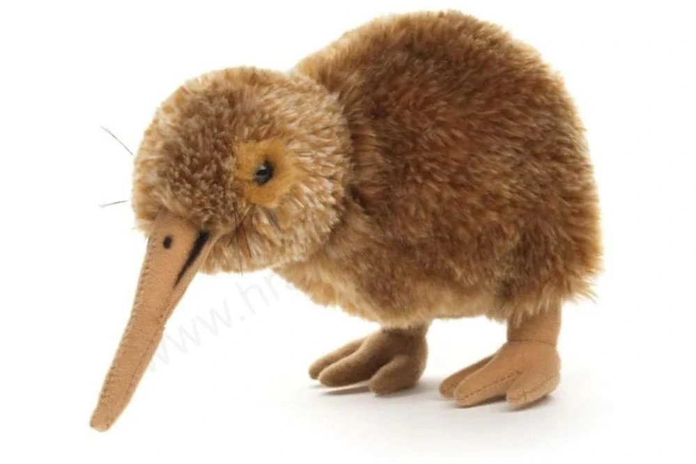 Plyšový pták Kivi (kiwi) 16 cm